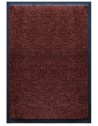 TAPIS D'ACCUEIL - NYLON UNI MARRON FONCÉ - Rectangulaire 60 x 90cm